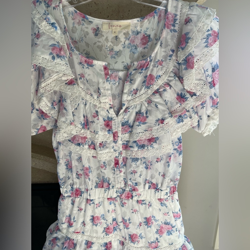 Floral Ruffle Dress - Picture 2 of 8